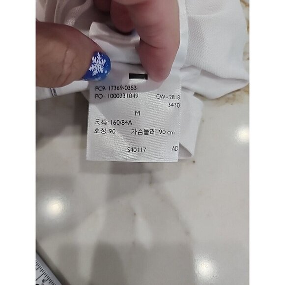 Levi's White Short Sleeve Spell Out Logo T-shirt Top Women's Medium - Picture 9 of 9